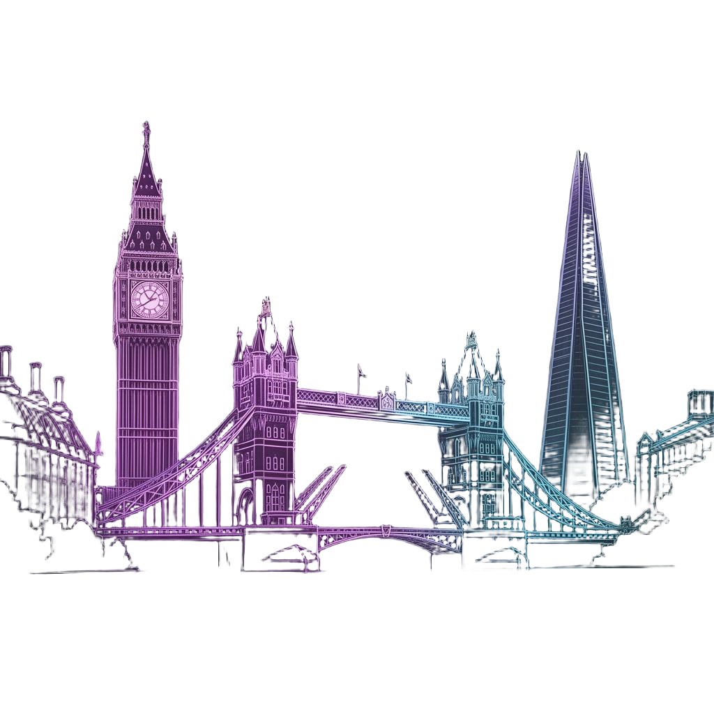 London skyline illustration