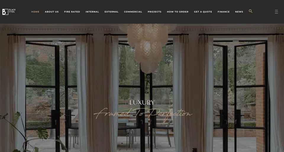 Black Steel Doors website