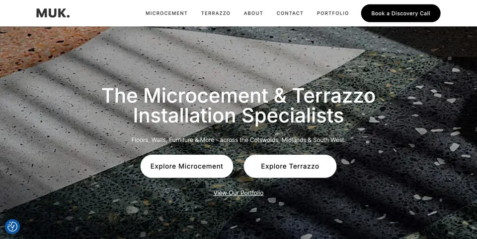 MUK Microcement website