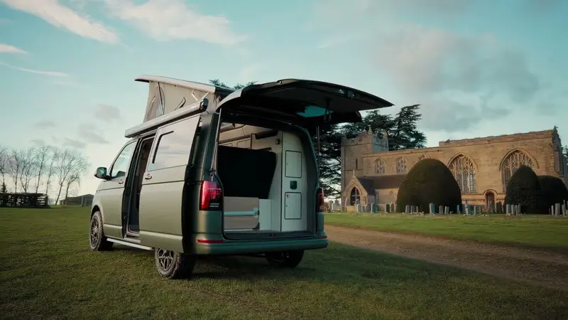 Escape Campers, custom Ford Transporter film still