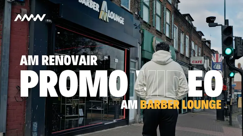 AM Barber Lounge advert film still