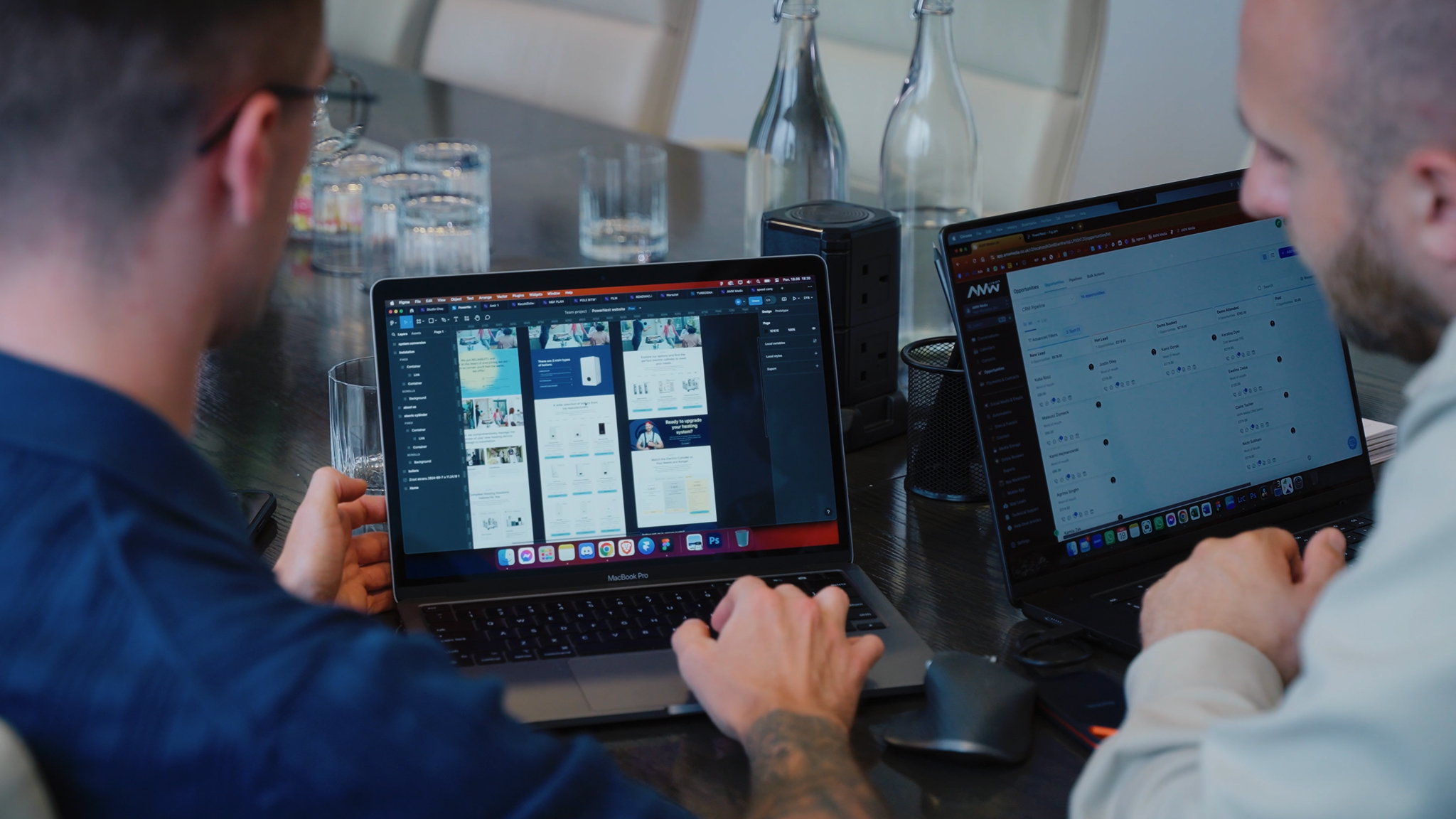 AMW Media's modern office workspace