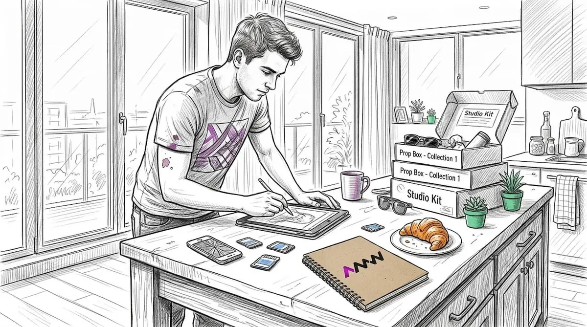 Editing brand photos for Instagram at home