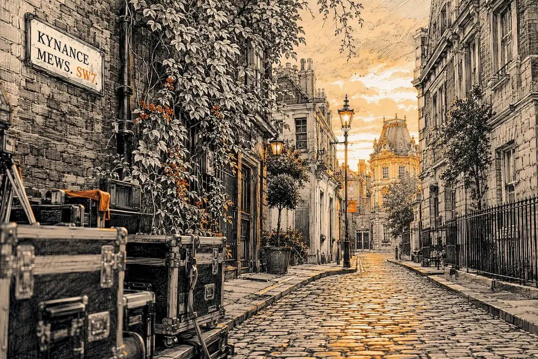 Historic London street used for filming