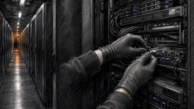 Server infrastructure representing website maintenance