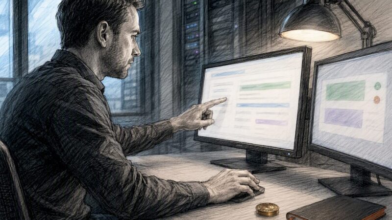Specialist verifying conversion tracking setup