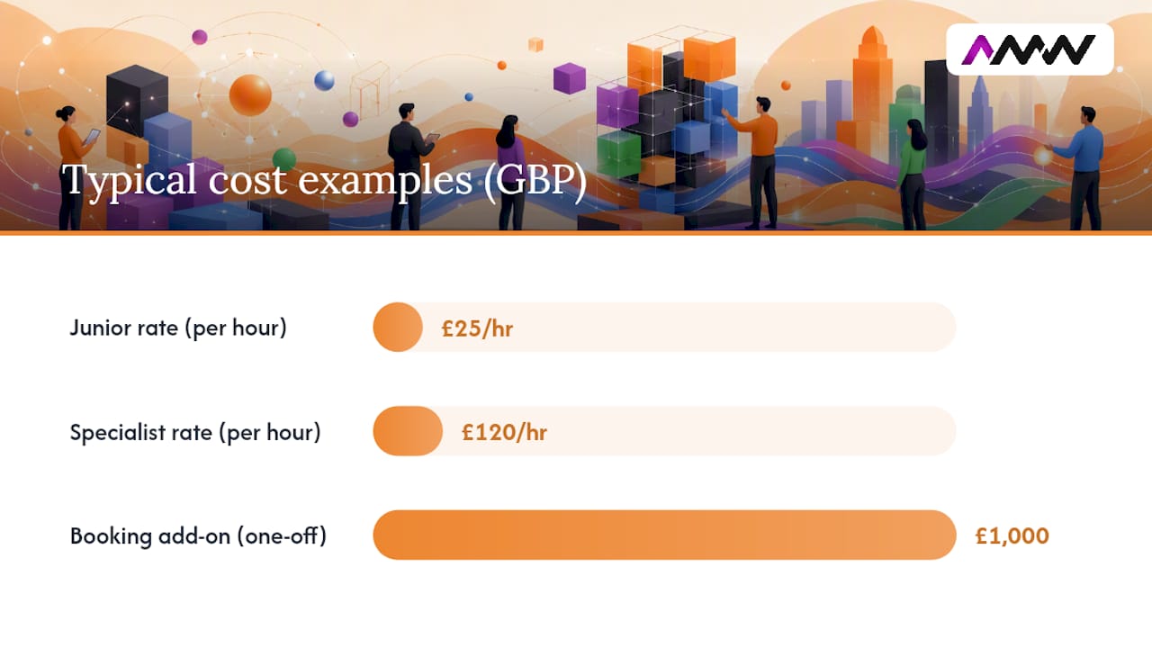 What drives web design costs in the UK?, overview diagram
