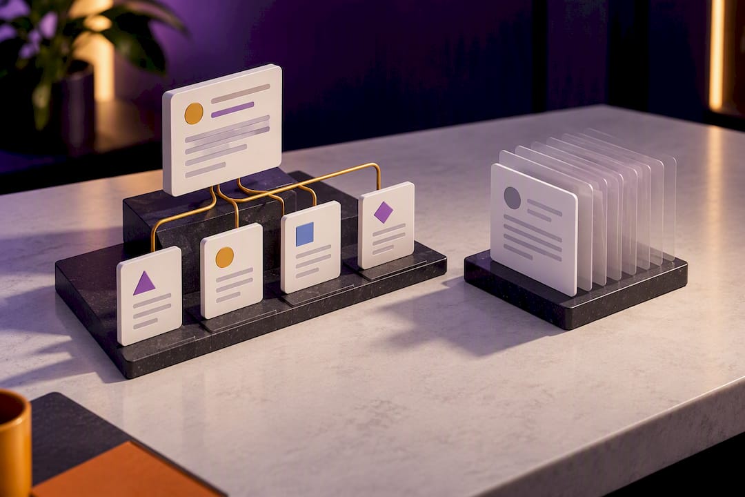 Distinct location pages versus duplicated templates