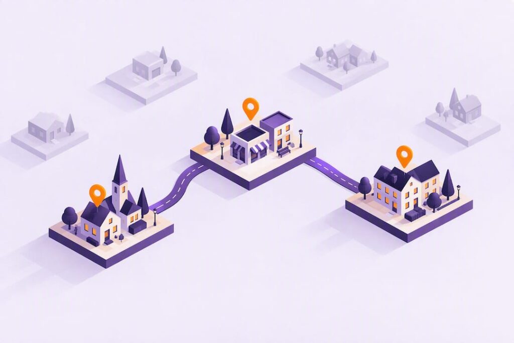 Isometric prioritised service area platforms