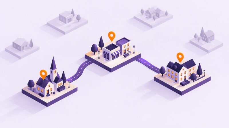 Isometric prioritised service area platforms