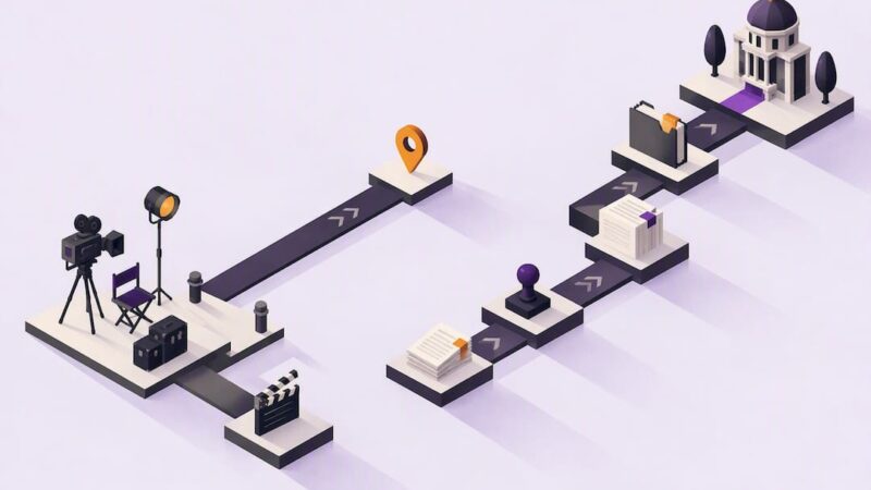 Isometric filming permit approval pathways