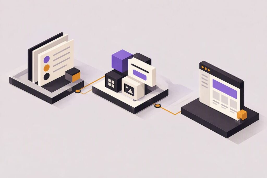 Isometric design system title card