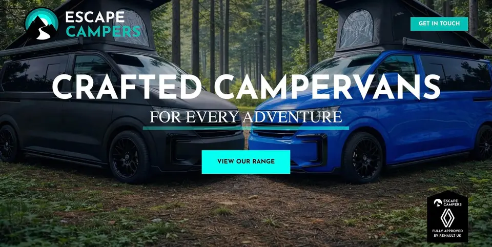 Escape Campers website