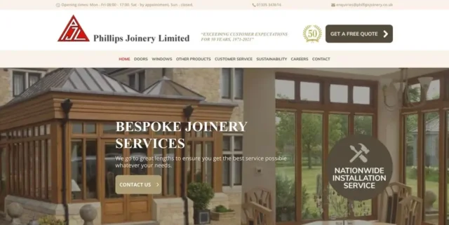 The Phillips Joinery website