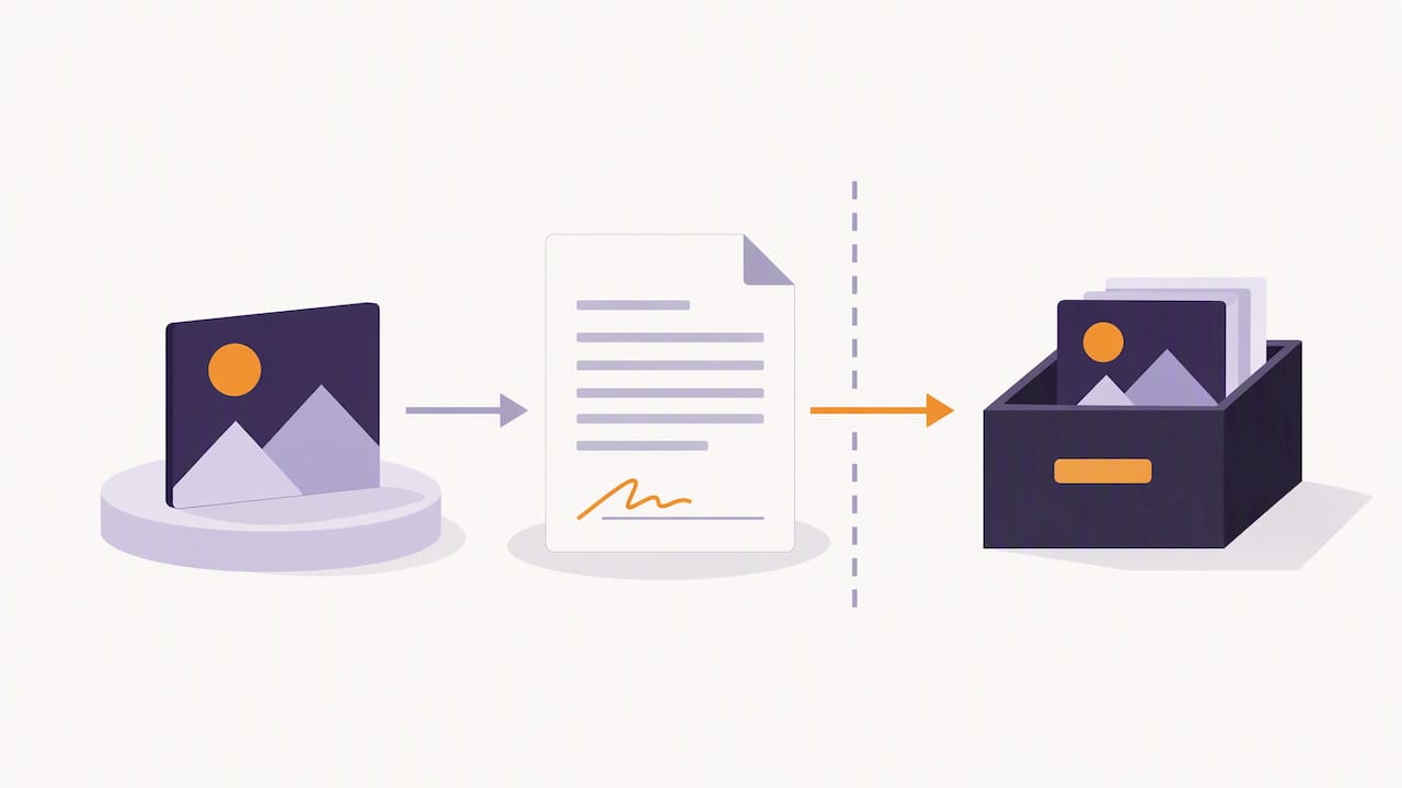 Illustration of copyright ownership transfer