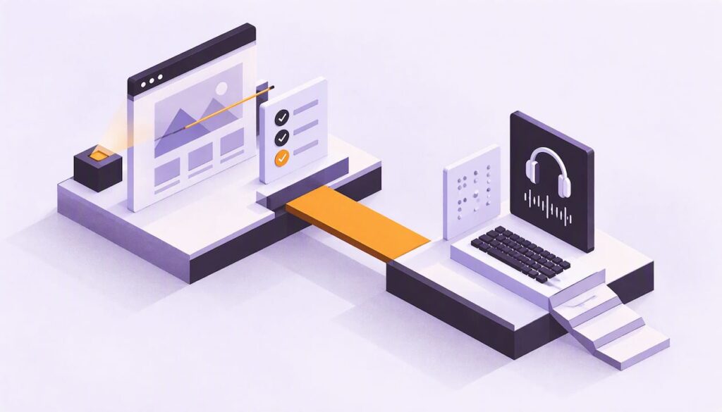 Geometric illustration of accessibility testing