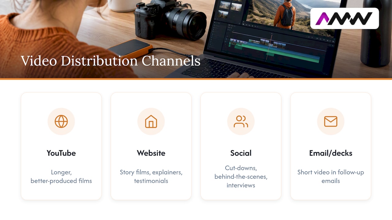Four channels matched with brand video formats