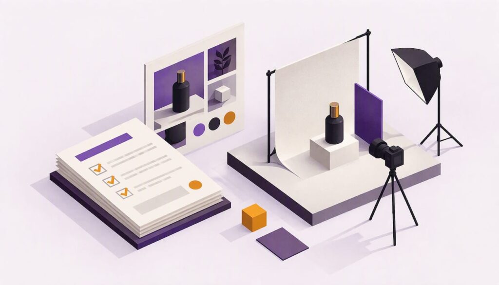 Abstract illustration of a photography brief